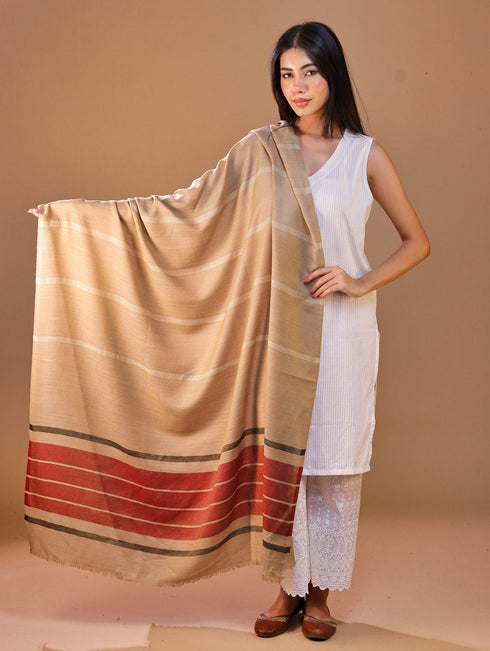 Women's Jamawar Wool Shawl